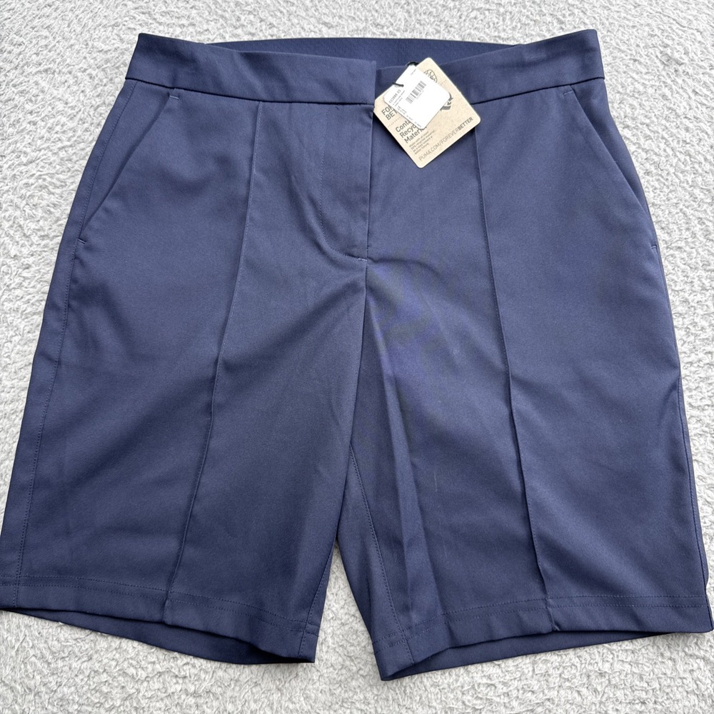 Puma Golf Bermuda Shorts Womens Small Navy Blazer 53301303 Tennis Pickleball